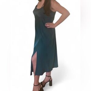 a new day Teal Midi Dress with Spaghetti Straps